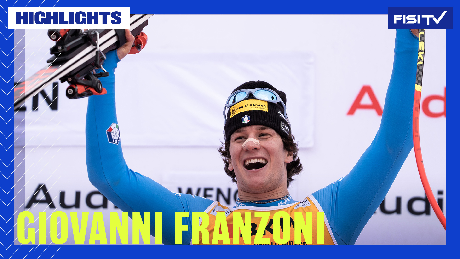 La prima di Giovanni Franzoni! Storica vittoria nel superG di Wengen | FISI TV