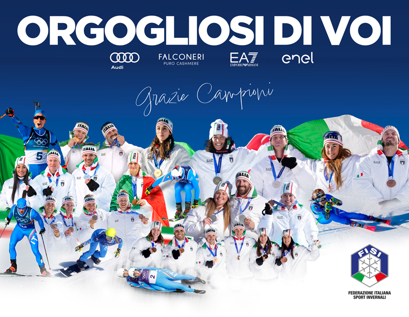 Le medaglie degli atleti FISI a Milano Cortina 2026: 6 ori, 4 argenti, 9 bronzi