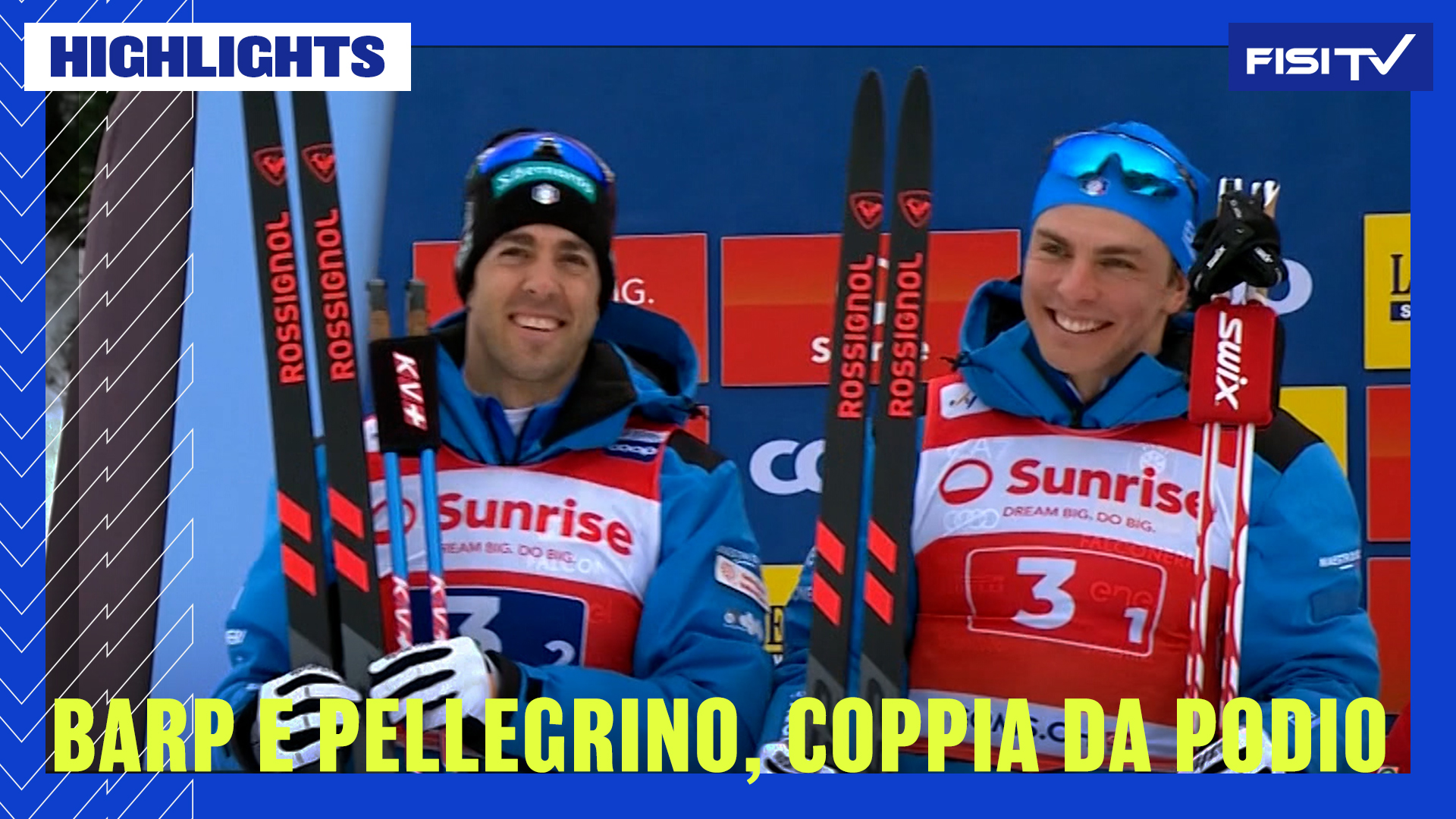 Barp e Pellegrino sono ancora sul podio nella Team Sprint a Goms | FISI TV
